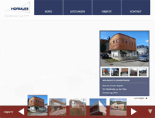 Tablet Screenshot of hofbauer-architektur.at